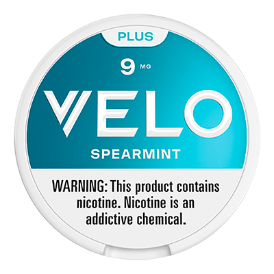 A photo of a Plus Spearmint 9MG can.